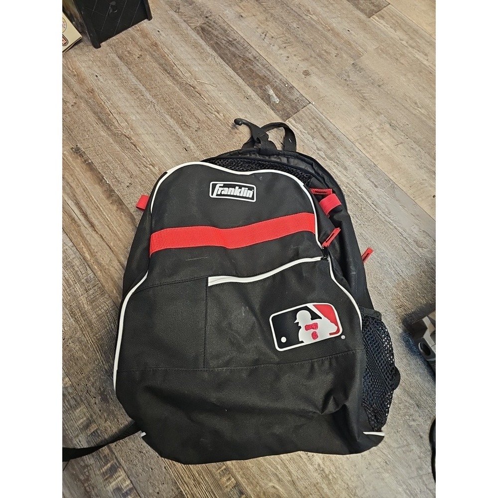 Franklin Sport Baseball Backpack Bat pack Equipment Bag Red Black